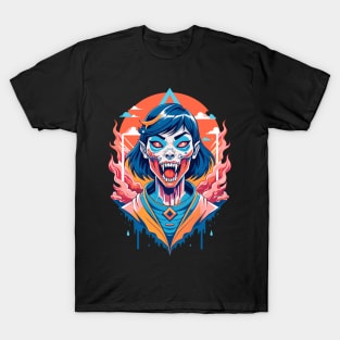 Pop Art japanese horror kuchisake onna T-Shirt